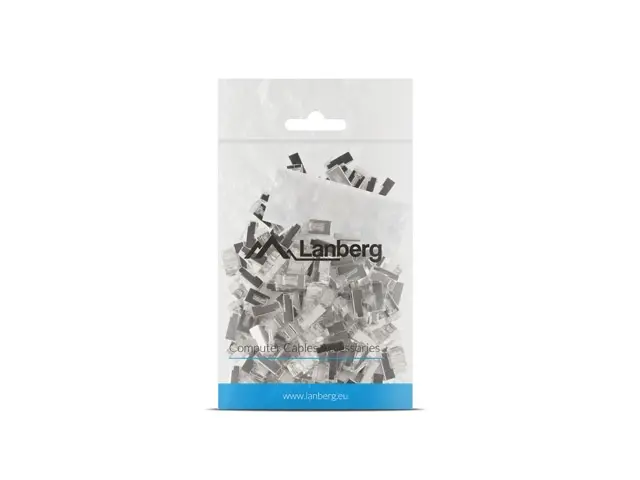Conector, Lanberg RJ-45 FTP CAT.6 plug 8P8C (100 buc.) - image 2