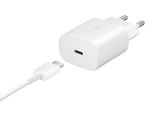 Зарядно устройство, Samsung Super Fast Travel Charger, 25W, USB-C, White - image 4