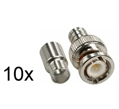 Аксесоар, HikVision SB-105, Set of 10 pcs BNC crimp connector