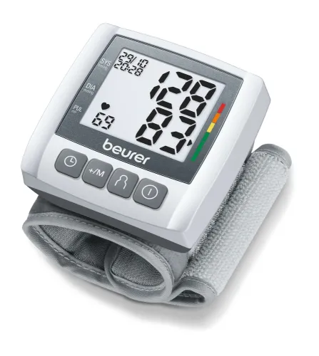 Апарат за кръвно налягане, Beurer BC 30 Wrist blood pressure monitor; risk indicator; arrhythmia detection; medical device; circumferences 13.5-19.5 cm; storage bag