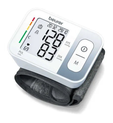 Апарат за кръвно налягане, Beurer BC 28 Wrist blood pressure monitor; risk indicator; arrhythmia detection; medical device; circumferences 13.5-19.5 cm; storage bag, 5 year warranty