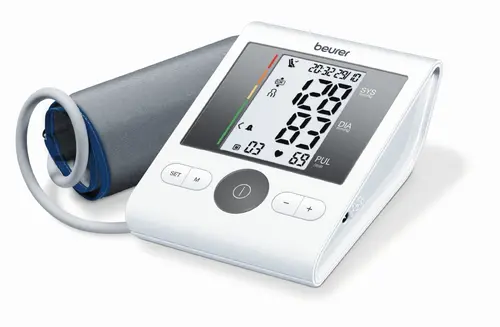 Tensiometru, Beurer BM 28 tensiometru de braț; indicator de risc; detectare a aritmiei; control al poziției manșetei; dispozitiv medical - 1