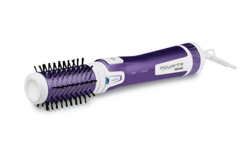 Ηλεκτρική βούρτσα μαλλιών, Rowenta CF9530F0, Brush Activ Volume & Shine, περιστρεφόμενη βούρτσα, διπλός ιονισμός, 1000W, 2 ρυθμίσεις θερμοκρασίας