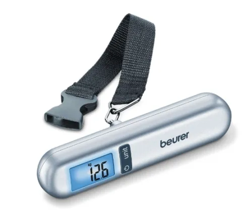 Везна, Beurer LS 06 luggage scale; blue illuminated display; 1 m tape measure; 40 kg