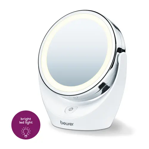 Oglindă cosmetică, Beurer BS 49 oglindă cosmetică iluminată; 12 LED-uri; 5 x zoom; 2 oglinzi; 11 cm - 2