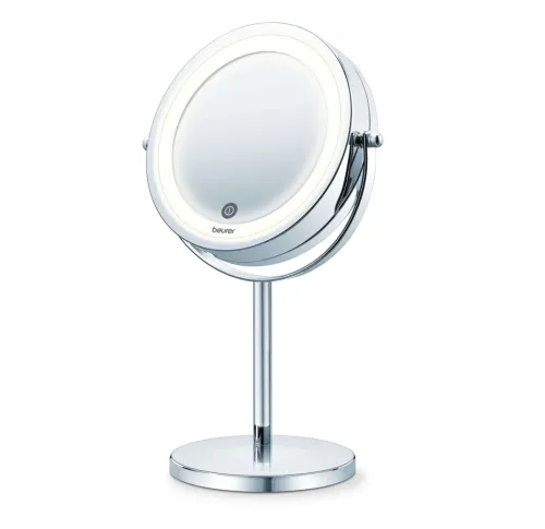 Козметично огледало, Beurer BS 55 Illuminated mirror, touch sensor, 18 LED light, 7 x zoom, 2 swivering mirrors, 13 cm