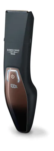 Машинка за подстригване, Beurer HR 4000 beard styler, 4 Attachments, slim titanium contour blade, quick-charge function, LED display, 10 cutting lengths from 1 to 27 mm,Water-resistant - image 2