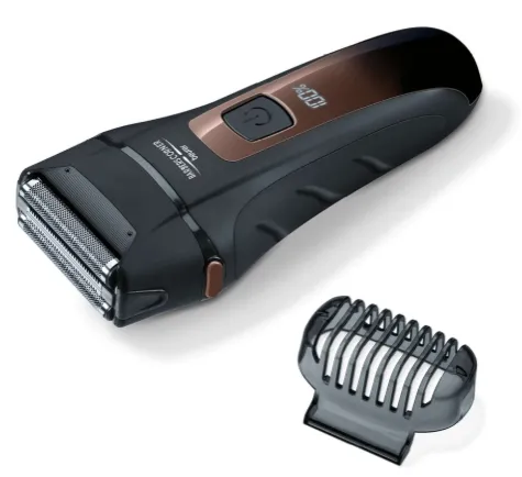Машинка за бръснене, Beurer HR 7000 foil shaver, triple-blade shaving system, extendable trimmer,LED display, Removable shaver head, Water-resistant, quick-charge function, 60 minutes shaving time