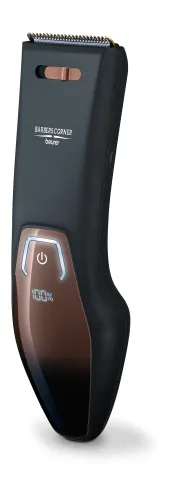 Машинка за подстригване, Beurer HR 5000 hair clipper, 2 Attachments, Individually adjustable cutting lengths and 5-step precision adjustment, quick-charge function, LED display with battery display, travel lock display, charge display as well as oil indicator, 11 cutting lengths - image 1