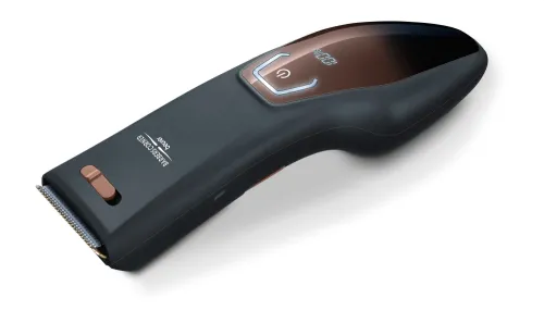 Машинка за подстригване, Beurer HR 5000 hair clipper, 2 Attachments, Individually adjustable cutting lengths and 5-step precision adjustment, quick-charge function, LED display with battery display, travel lock display, charge display as well as oil indicator, 11 cutting lengths - image 2
