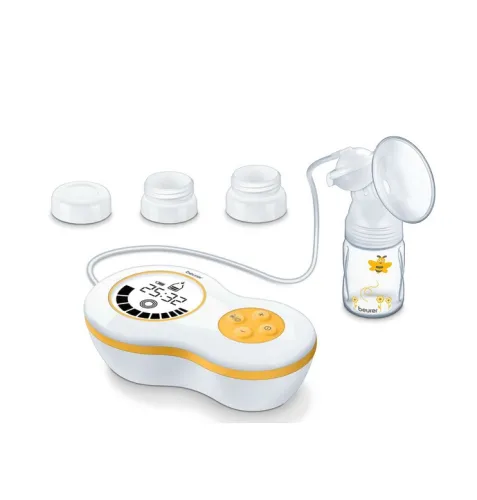 Помпа за кърма, Beurer BY 40 Electric breast pump, 10 pumping levels, 10 stimulation levels, memory function, display, adapter for Avent and Nuk bottles