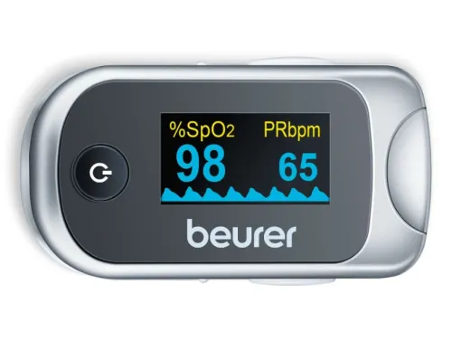 Пулсов оксиметър, Beurer PO 40 Pulse oximeter; measurement of arterial oxygen saturanion, heart rate; perfusion index;graphic pulse display; medical device