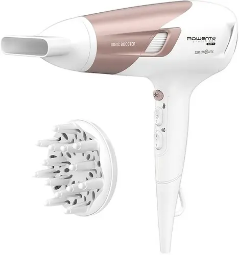 Πιστολάκι μαλλιών, Rowenta CV5830F0 Studio Dry, DC, τεχνολογία Effiwatts 2100W ισοδύναμο 2300W, υψηλός ρυθμός στεγνώματος 5,5g/min, υψηλή ταχύτητα - 2