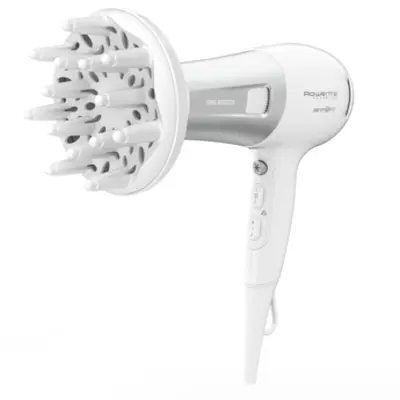 Сешоар, Rowenta CV5930F0 Powerline, 2100W, 2400 Effiwatts, DC motor, 6 settings, thermo control setting, ionic, concentrator 12mm, diffuser, removable grid, cool air shot shot, removable grid, finishing Painted boos - image 2