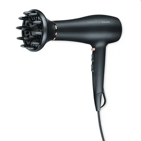 Πιστολάκι μαλλιών, Beurer HC 50 Πιστολάκι, 2 200 W, τριπλή ιοντική λειτουργία, 2 εξαρτήματα, 3 ρυθμίσεις θερμότητας, 2 ρυθμίσεις ροής αέρα, ψυχρός