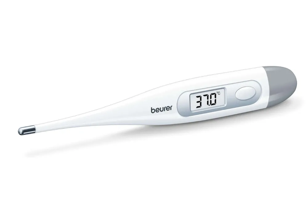 Термометър, Beurer FT 09/1 clinical thermometer, Contact-measurement technology, Display in °C, Protective cap; Waterproof, white