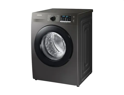 Пералня, Samsung WW70TA026AX/LE, Washing Machine,  7kg, 1200 rpm,  Energy Efficiency B, Eco Bubble, Hygiene Steam, Spin Efficiency B,  Stainless steel, Black door - image 2