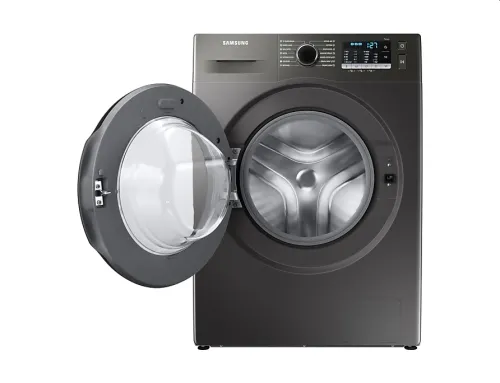 Пералня, Samsung WW70TA026AX/LE, Washing Machine,  7kg, 1200 rpm,  Energy Efficiency B, Eco Bubble, Hygiene Steam, Spin Efficiency B,  Stainless steel, Black door - image 3