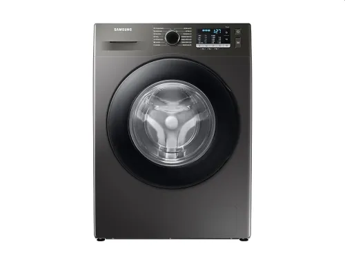 Пералня, Samsung WW70TA026AX/LE, Washing Machine,  7kg, 1200 rpm,  Energy Efficiency B, Eco Bubble, Hygiene Steam, Spin Efficiency B,  Stainless steel, Black door