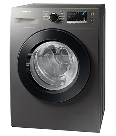 Пералня със сушилня, Samsung WD80T4046CX/LE, Washing Machine/Dryer, 8/5kg, 1400rpm, Energy Efficiency C/E, Spin Efficiency B, LED Display, Eco Bubble, Bubble Soak, Air Wash, Hygiene Steam, Stainless steel, Black door - image 2