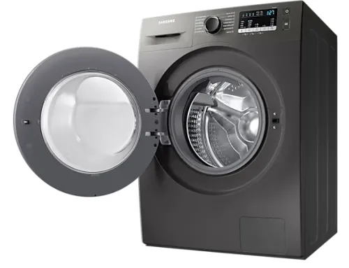 Пералня със сушилня, Samsung WD80T4046CX/LE, Washing Machine/Dryer, 8/5kg, 1400rpm, Energy Efficiency C/E, Spin Efficiency B, LED Display, Eco Bubble, Bubble Soak, Air Wash, Hygiene Steam, Stainless steel, Black door - image 6