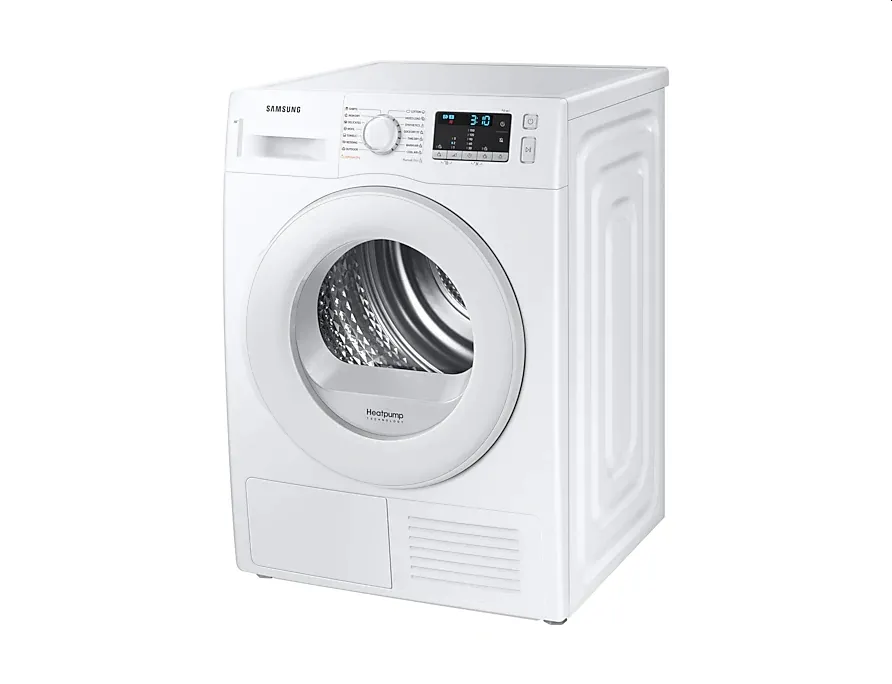 Сушилня, Samsung DV80TA020TT/LE, Tumble Dryer with Heat Pump technology, 8kg, A++, Wrinkle prevention, Quick Dry 35 ',LED, Diamond drum, White - image 2