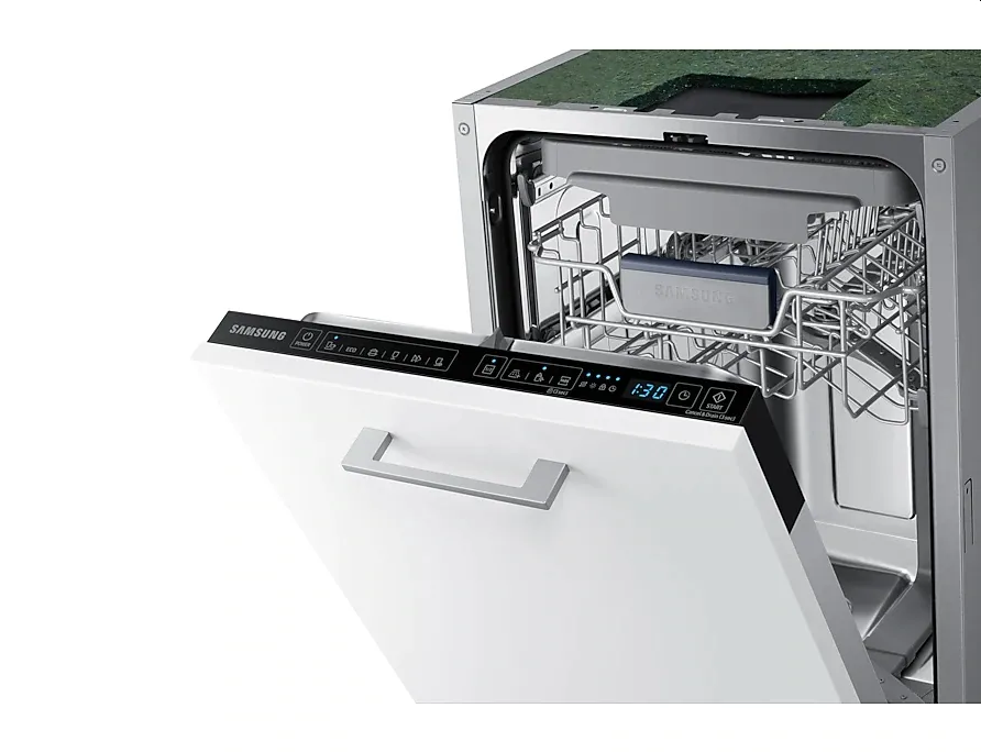 Съдомиялна машина, Samsung DW50R4050BB/EO, Built-in Dishwasher, 45cm, Capacity 10 p/s, Energy Efficiency F, Programs 6,  Cutlery drawer, LED Display, Water Consumption Per Cicle 9.9 L, Noise Level 46 dBA - image 7