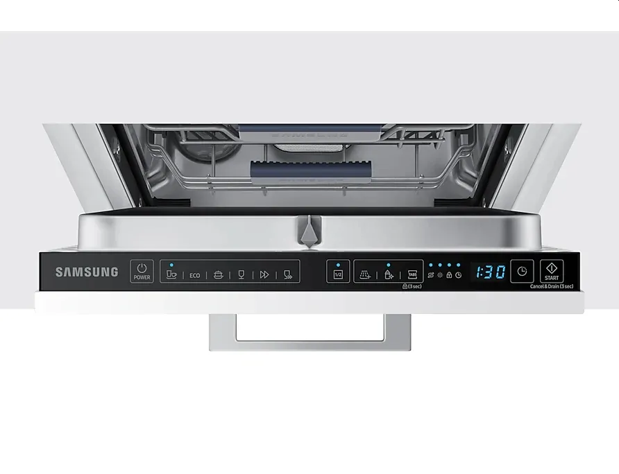 Съдомиялна машина, Samsung DW50R4050BB/EO, Built-in Dishwasher, 45cm, Capacity 10 p/s, Energy Efficiency F, Programs 6,  Cutlery drawer, LED Display, Water Consumption Per Cicle 9.9 L, Noise Level 46 dBA - image 8