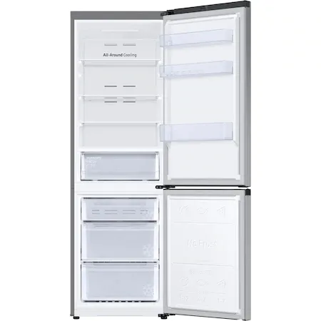 Хладилник, Samsung RB34T600ESA/EF, Refrigerator with SpaceMax Technology, Fridge Freezer, Total 344l, refrigerator 230l, freezer 114l, Energy Efficiency E, All-Around Cooling, No frost, 35dB, 186/59.5/65.8, Metal graphite - image 3