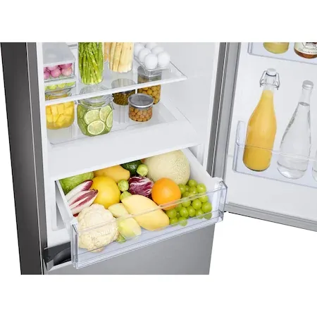 Хладилник, Samsung RB34T600ESA/EF, Refrigerator with SpaceMax Technology, Fridge Freezer, Total 344l, refrigerator 230l, freezer 114l, Energy Efficiency E, All-Around Cooling, No frost, 35dB, 186/59.5/65.8, Metal graphite - image 8