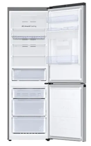Хладилник, Samsung RB34T652ESA/EF, Refrigerator with SpaceMax Technology, Fridge Freezer, Total 341l, refrigerator 227l, freezer 114l, Energy Efficiency E, All-Around Cooling, No frost, Display, Water dispenser, 35dB, 186/59.5/65.8,  Metal graphite - image 2