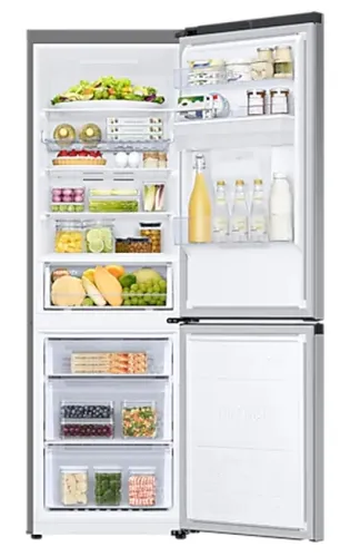 Хладилник, Samsung RB34T652ESA/EF, Refrigerator with SpaceMax Technology, Fridge Freezer, Total 341l, refrigerator 227l, freezer 114l, Energy Efficiency E, All-Around Cooling, No frost, Display, Water dispenser, 35dB, 186/59.5/65.8,  Metal graphite - image 6