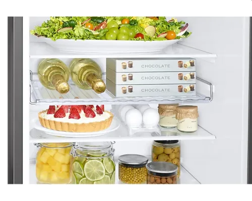 Хладилник, Samsung RB34T652ESA/EF, Refrigerator with SpaceMax Technology, Fridge Freezer, Total 341l, refrigerator 227l, freezer 114l, Energy Efficiency E, All-Around Cooling, No frost, Display, Water dispenser, 35dB, 186/59.5/65.8,  Metal graphite - image 7
