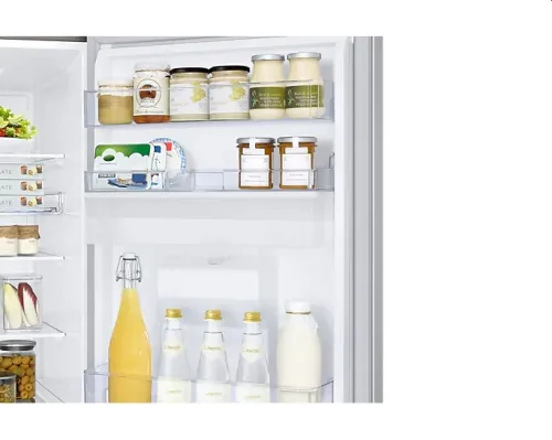 Хладилник, Samsung RB34T652ESA/EF, Refrigerator with SpaceMax Technology, Fridge Freezer, Total 341l, refrigerator 227l, freezer 114l, Energy Efficiency E, All-Around Cooling, No frost, Display, Water dispenser, 35dB, 186/59.5/65.8,  Metal graphite - image 9