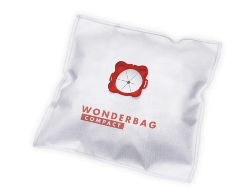 Σακούλα για ηλεκτρική σκούπα, Rowenta WB305140, Wonderbag Compact, σακούλες σκούπας, σετ 5 σακούλες + 1 δακτύλιος προσαρμογέα, 3 στρώσεων, καθολική - image 1