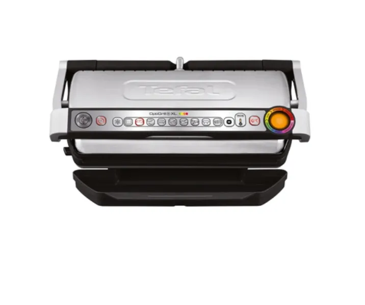 Барбекю, Tefal GC722D34, Optigrill+ XL Silver, 800cm2 cooking surface, automatic cooking sensor, 9 automatic programs, 4 adjustable temp., cooking level indicator, non-stick die-cast alum. Plates - image 1