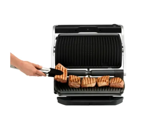Барбекю, Tefal GC722D34, Optigrill+ XL Silver, 800cm2 cooking surface, automatic cooking sensor, 9 automatic programs, 4 adjustable temp., cooking level indicator, non-stick die-cast alum. Plates - image 2