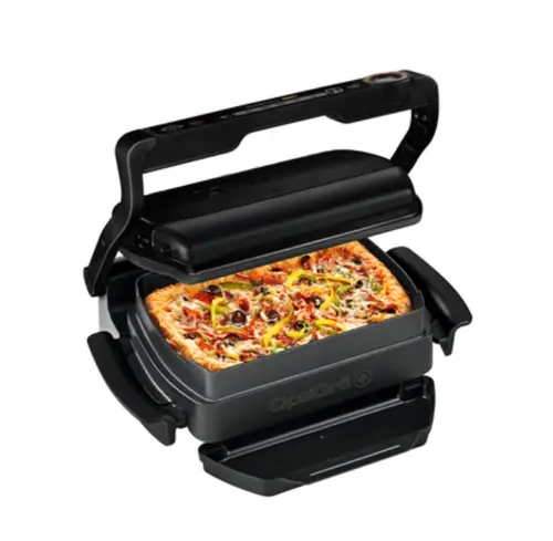 Ψησταριά, Tefal GC714834, Optigrill+ Black Snacking, επιφάνεια μαγειρέματος 600cm2, δίσκος snacking, αυτόματος αισθητήρας μαγειρέματος, 6 αυτόματα - 4