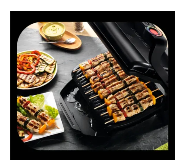 Ψησταριά, Tefal GC714834, Optigrill+ Black Snacking, επιφάνεια μαγειρέματος 600cm2, δίσκος snacking, αυτόματος αισθητήρας μαγειρέματος, 6 αυτόματα - image 6
