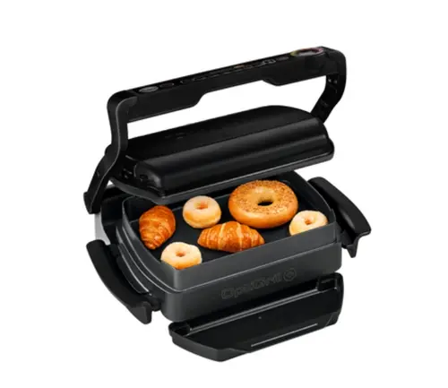 Grătar, Tefal GC714834, Optigrill+ Black Snacking, suprafață de gătit 600cm2, tavă snacking, senzor automat de gătit, 6 programe automate - 8