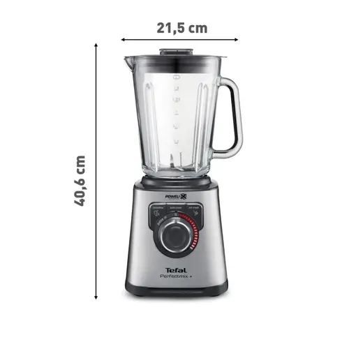 Блендер, Tefal BL811D38, Mastermix Premium Blender, 1200 W, Thermo jug of impact glass, Total capacity: 2l, Speed control button, 6 removable blades, 3 programs, stainless steel - image 3