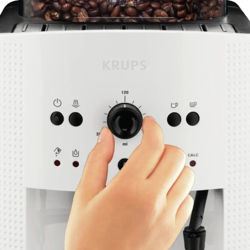 Кафеавтомат, Krups EA810570, Espresseria Automatic Manual, Coffee machine, 1450W, 15 bar, white - image 2