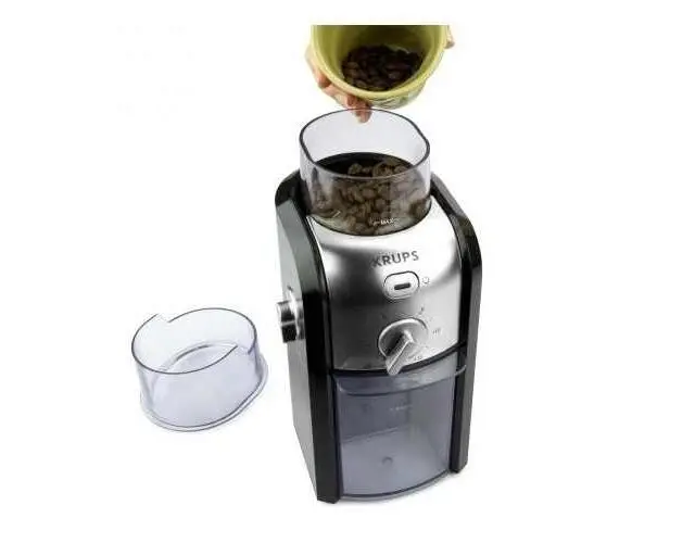 Râșniță de cafea, Krups GVX242, Coffee Grinder Pro Edition negru/crom - image 5