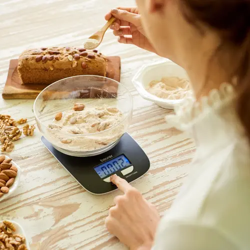 Cântar, Beurer KS 25 de bucătărie; Bol cu capacitate de 1,2 litri; 3 kg / 1 g - 5