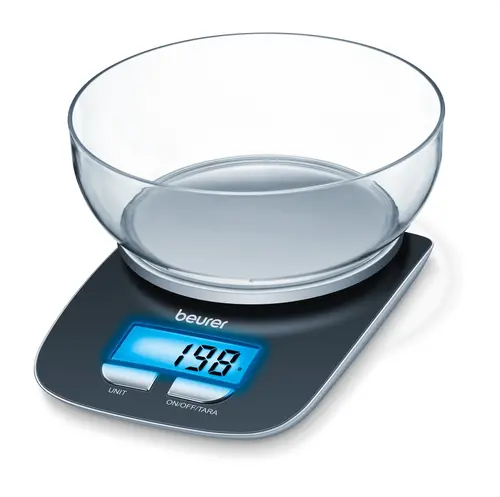 Cântar, Beurer KS 25 de bucătărie; Bol cu capacitate de 1,2 litri; 3 kg / 1 g - 1