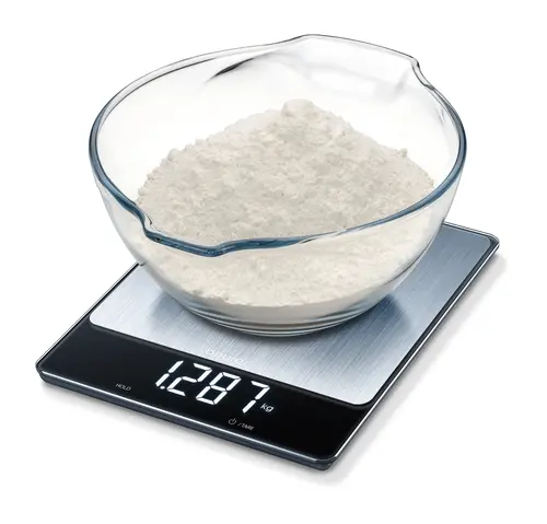 Cântar, Beurer KS 34 XL de bucătărie; Suprafață de cântărire din oțel inoxidabil; Magic LED; 15 kg / 1 g - 4