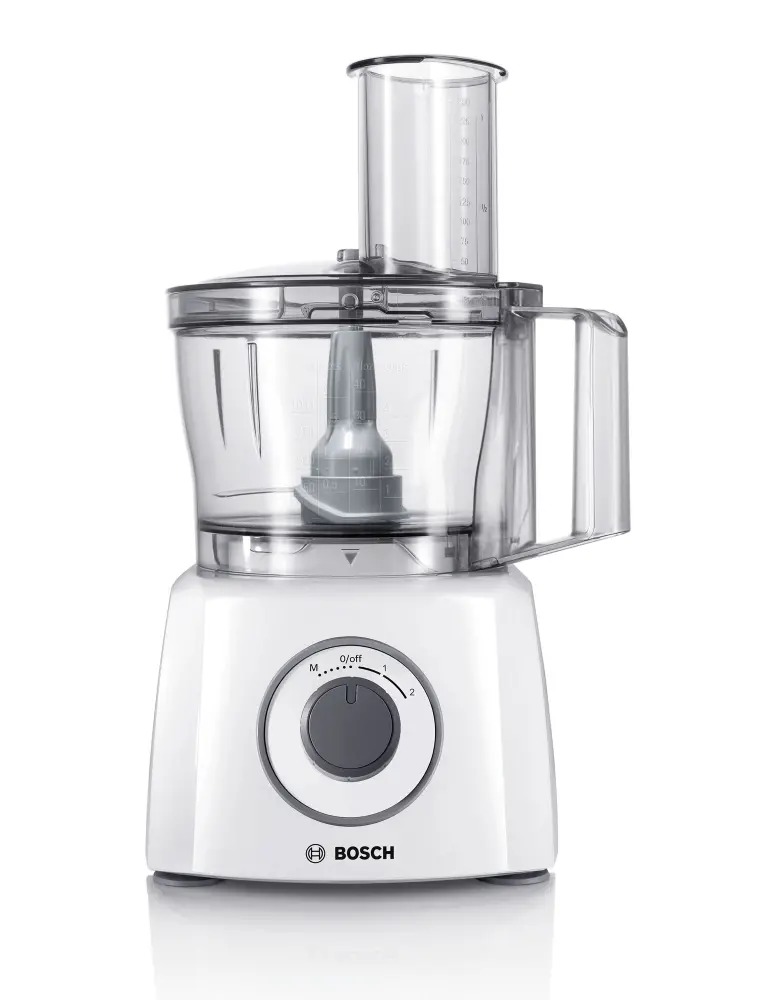 Robot de bucătărie, Bosch MCM3100W, Robot de bucătărie, MultiTalent 3, 800 W, BPA, bol din plastic 2.3 l , Disc dublu din oțel inoxidabil pentru - image 3