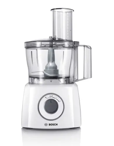 Robot de bucătărie, Bosch MCM3100W, Robot de bucătărie, MultiTalent 3, 800 W, BPA, bol din plastic 2.3 l , Disc dublu din oțel inoxidabil pentru - 4