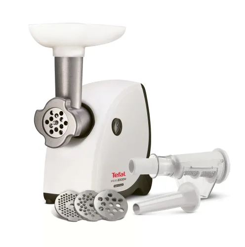 Месомелачка, Tefal NE445138, 2000W, 3 grids 3mm, 4,7mm, 8mm, sausage attachments, coulis atachments - 2 filters