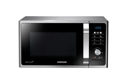 Микровълнова печка, Samsung MS23F301TAS, Microwave, 23l, 800W, LED Display, Black/Silver